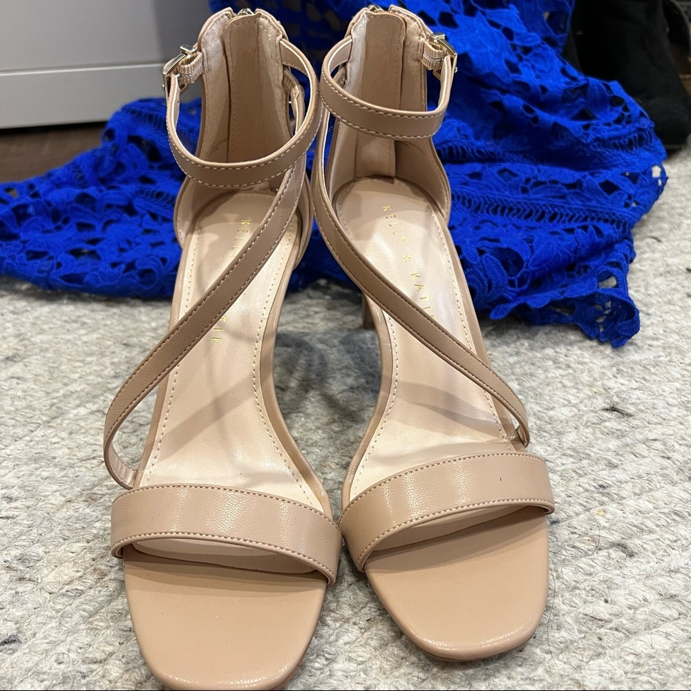 Kelly and Katie Nude Heeled Sandal